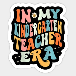 In My Kindergarten Teacher Era Kinder Groovy Sticker